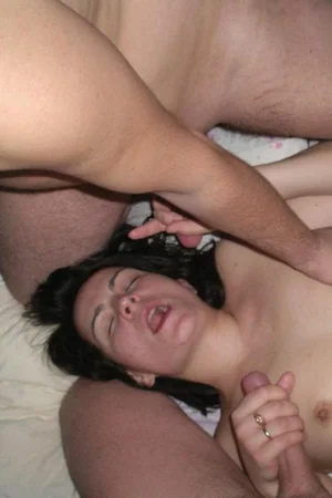 Russian Woman Flashing and Group Sex — photo 37