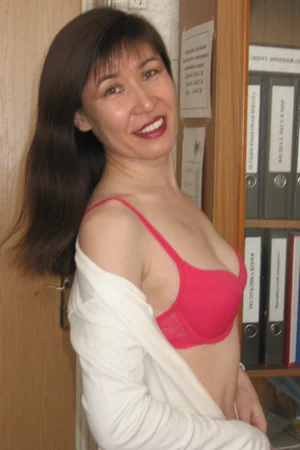 Undressing at Work to Lingerie — photo 1