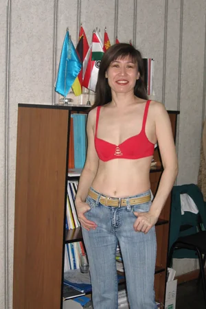 Undressing at Work to Lingerie — photo 2