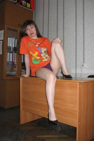 Undressing at Work to Lingerie — photo 5