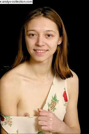 Girl in Floral Dress Lifts Skirt — photo 19