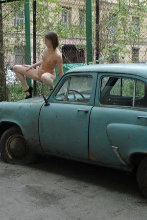 Girl Pees in Stairwell and Street — photo 36