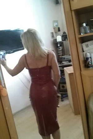 Blonde Elena in Dress and Lingerie — photo 10