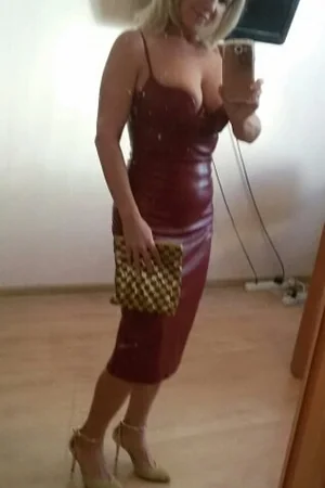 Blonde Elena in Dress and Lingerie — photo 11