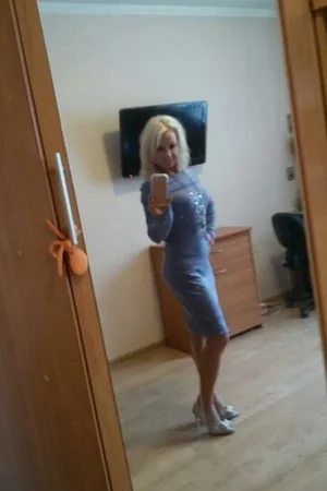 Blonde Elena in Dress and Lingerie — photo 15