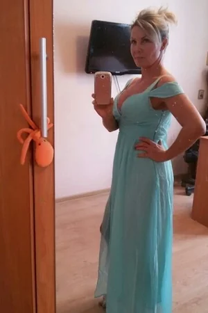 Blonde Elena in Dress and Lingerie — photo 2
