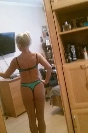 Blonde Elena in Dress and Lingerie — photo 3