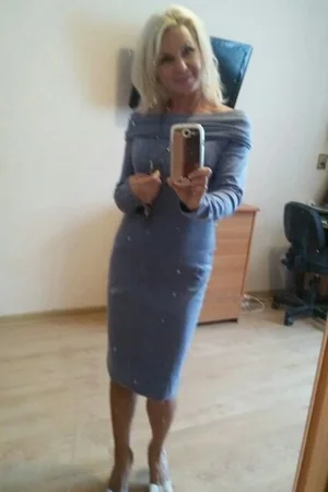 Blonde Elena in Dress and Lingerie — photo 4
