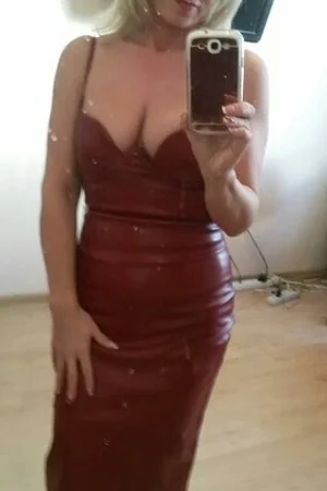 Blonde Elena in Dress and Lingerie — photo 5