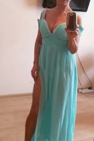 Blonde Elena in Dress and Lingerie — photo 8