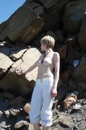 Naked on Rocky Shore — photo 1