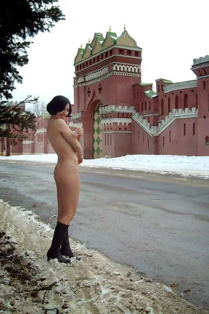 Naked Winter Street Walk — photo 12