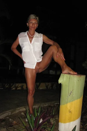Uninhibited Skinny Woman