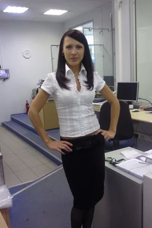 Girl Manager At Work and Home
