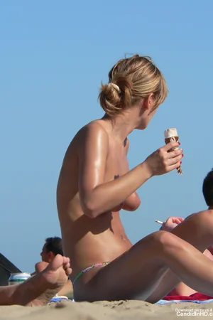 Girls Topless on Beach — photo 18