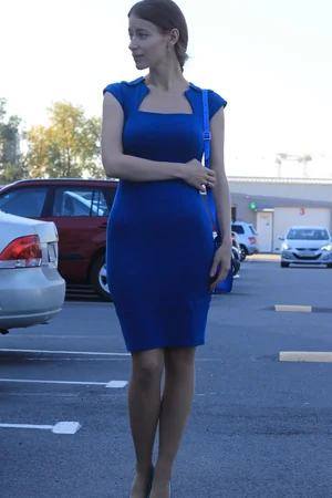 Clothed Slender Secretary — photo 14
