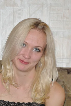 Blonde in Stockings Flashes Small Tits and Slender Figure for Camera — photo 17