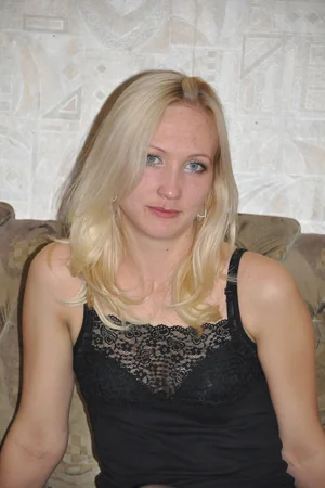 Blonde in Stockings Flashes Small Tits and Slender Figure for Camera — photo 8