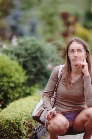 Ukrainian babe going commando around town in a short dress — photo 10