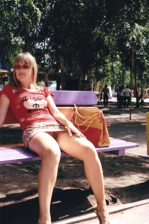 Ukrainian babe going commando around town in a short dress — photo 12