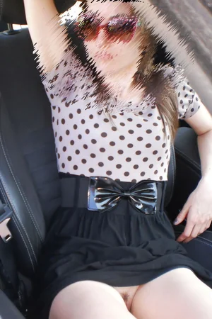 Ukrainian babe going commando around town in a short dress — photo 5
