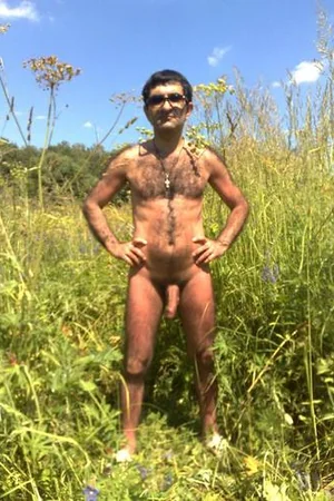 Nudist Couple Flashes Hard Dick and Saggy Tits on Beach — photo 47