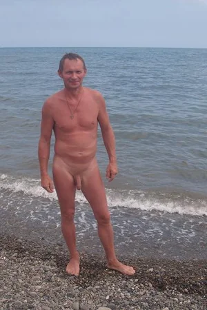 Nudist Couple Flashes Hard Dick and Saggy Tits on Beach — photo 49