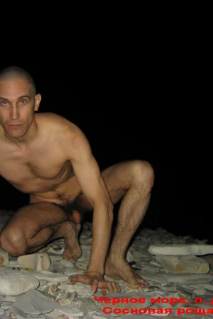 Nudist Couple Flashes Hard Dick and Saggy Tits on Beach — photo 76