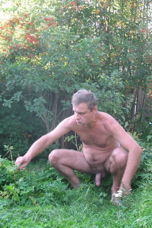 Nudist Couple Flashes Hard Dick and Saggy Tits on Beach — photo 96