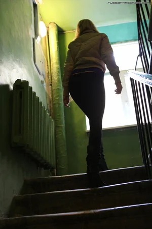 Mistress in Leather Boots Torments Submissive Slave — photo 42