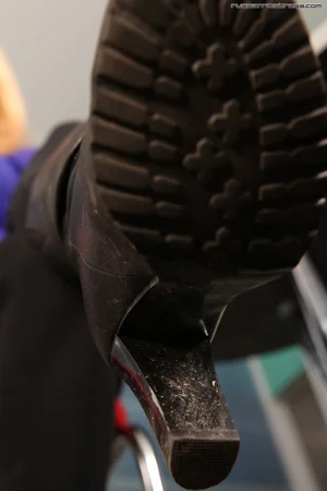Mistress in Leather Boots Torments Submissive Slave — photo 70