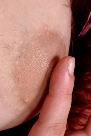 Mature Woman in Peignoir Caresses Her Hairy Pussy — photo 17