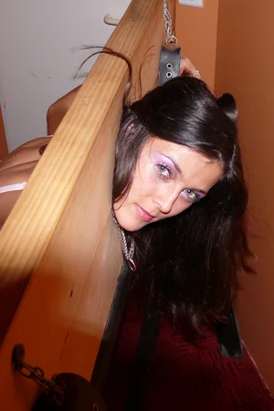 Slender Sexy Model in Stockings Flashes Ass and Pussy — photo 14