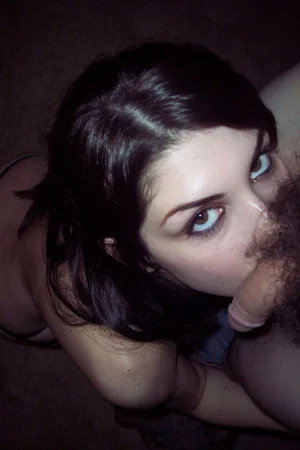 Pretty Brunette Blowjob Queen