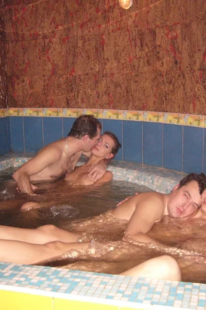 Swingers Relax in Sauna — photo 50