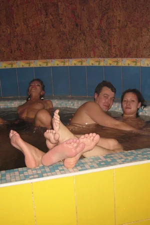 Swingers Relax in Sauna — photo 51