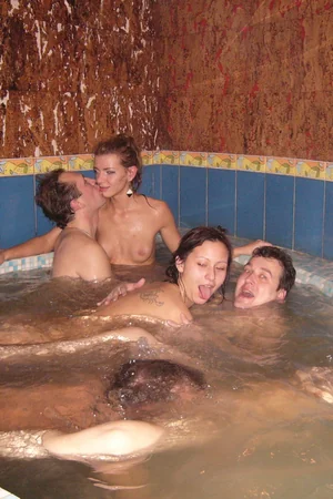 Swingers Relax in Sauna — photo 55