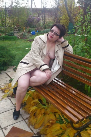 Mature Brunette Practices Exhibitionism — photo 12