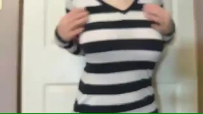 College Girl Shows Great Tits